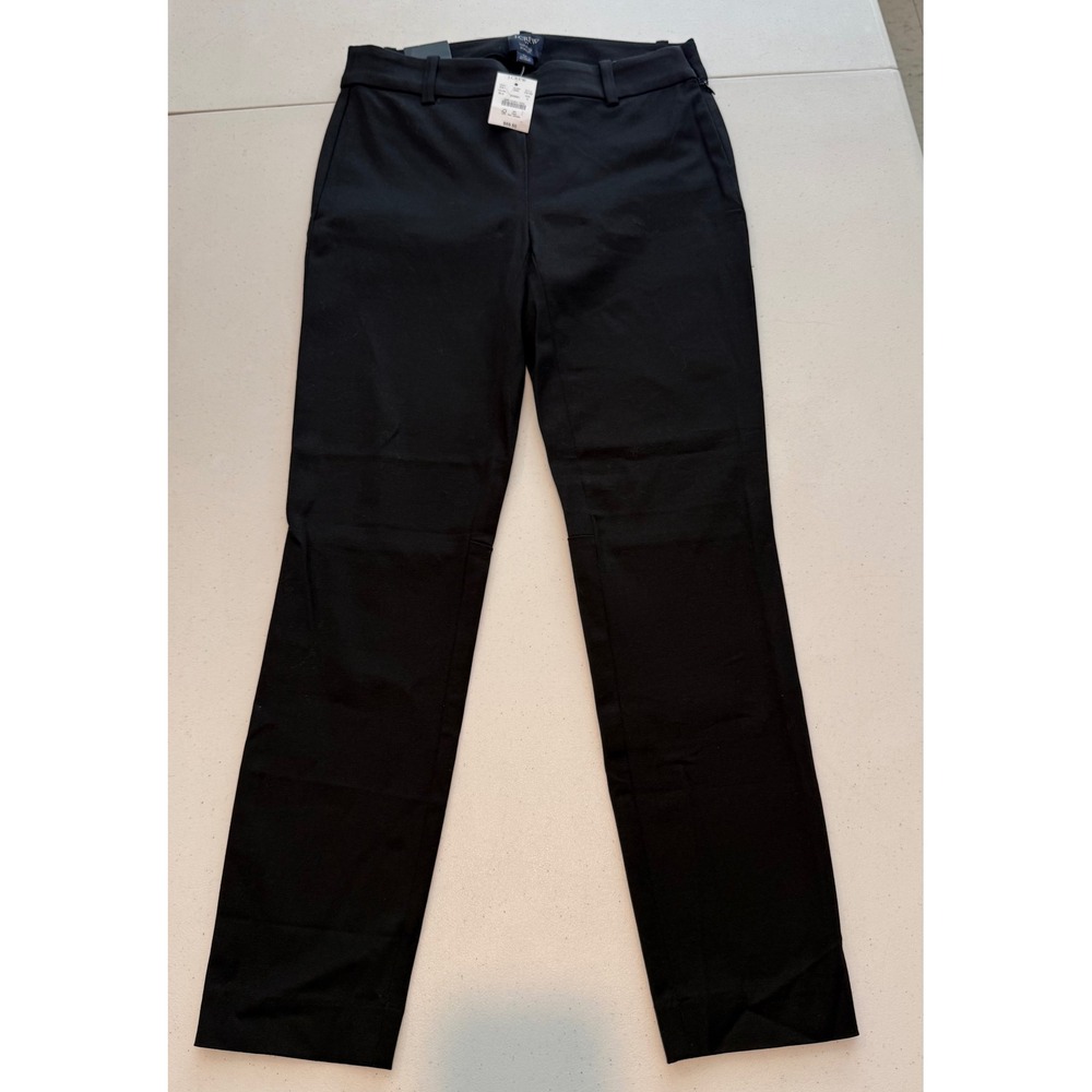J Crew Winnie Pant Black Slim Leg Side Zip Trousers H5159 Size 0 NEW nwt